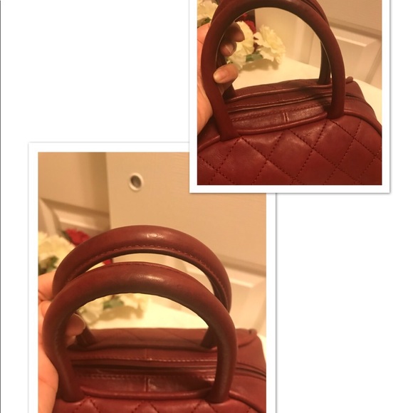 ‼️SOLD‼️Authentic Chanel burgundy handbag - Picture 5 of 8